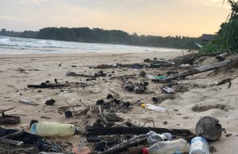 Rubbish on beach
