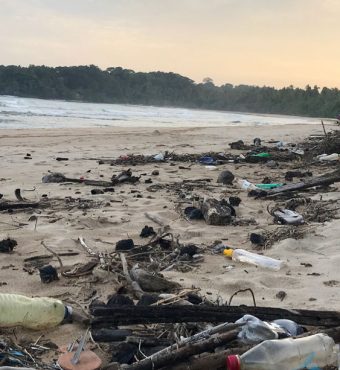 Rubbish on beach