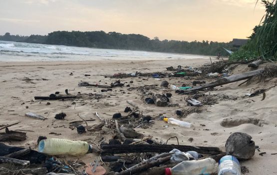 Rubbish on beach