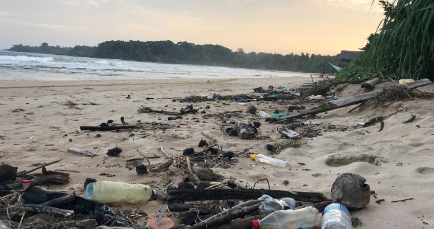 Rubbish on beach