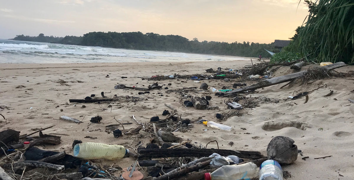 Rubbish on beach